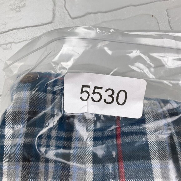 Duluth Shirt Men Large Blue Red‎ Black Plaid Flannel Trim Fit Classic Work VTG - Picture 9 of 9